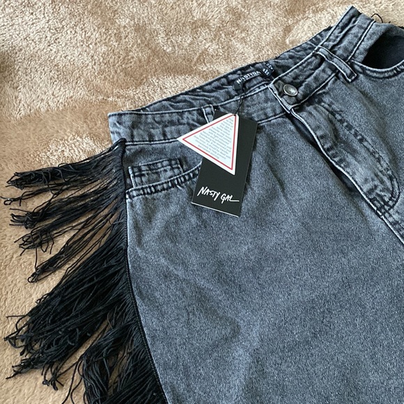 It’s only Rock & Roll Fringe High Waisted Jeans - Picture 4 of 7